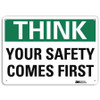 LYLE U7-1352-RA_10X7 SAFETY SIGN REFLECTIVE ALUM 7INHX10INW