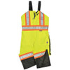 WORK KING S79831-4XL-FLGR G7411 HI-VIS INSULATED BIBS FLO GREEN 4X