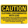 LYLE U4-1136-RA_14X10 SAFETY SIGN LEAD CONTAMINATED 10IN.H