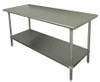 ADVANCE TABCO SS-366 FIXED WORK TABLE,SS,72" W,36" D