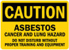 LYLE U4-1056-RD_10X7 SAFETY SIGN ASBESTOS CANCER 7IN.HX10IN.W