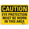 LYLE U4-1279-RA_14X10 SAFETY SIGN EYE PROTECTION WORN 10IN.H