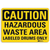 LYLE U4-1378-RA_14X10 SAFETY SIGN HAZARDOUS WASTE AREA 10IN.H