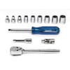 WILLIAMS WSM-13F 1/4 DR SKT/TOOL SET,12-PT, 13-          