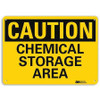 LYLE U4-1114-RA_14X10 SAFETY SIGN CHEMICAL STORAGE AREA 10IN.H