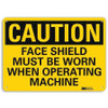 LYLE U4-1297-RA_10X7 SAFETY SIGN FACE SHIELD WORN 7IN.H
