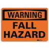 LYLE U6-1086-RA_10X7 WARNING SIGN FALL HAZARD 7IN H X 10IN W