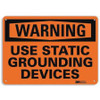 LYLE U6-1263-RA_10X7 WARNING SIGN STATIC DEVICES 7 IN H TEXT