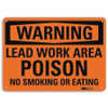 LYLE U6-1147-RA_14X10 WARNING NO SMOKING SIGN SURFACE 14 IN W