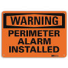 LYLE U6-1195-RA_10X7 SECURITY SIGN PERIMETER ALARM 7 IN H