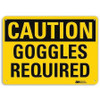 LYLE U4-1344-RA_10X7 SAFETY SIGN GOGGLES REQUIRED 7IN.H