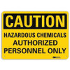 LYLE U4-1369-RA_10X7 SAFETY SIGN HAZARDOUS CHEMICALS 7IN.H