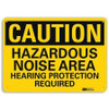 LYLE U4-1375-RA_14X10 SAFETY SIGN HAZARDOUS NOISE AREA 10IN.H