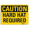 LYLE U4-1359-RA_10X7 SAFETY SIGN HARD HAT REQUIRED 7IN.H