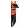 WILLIAMS 13609 METRIC BALL HEX KEY LONG, 9-PC          