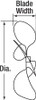 DAYTON 2PYR1 PROPELLER DIA 4 IN 28 DEG PITCH