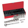 GRAINGER GLOBAL SOURCING 65508 SOCKET WRENCH SET SAE 3/8 IN DR 20 PC