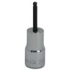 WILLIAMS MA-8HBA 1/4  DR. BALL HEX BIT SKT,1/4           