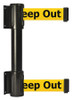 TENSATOR 896T2-33-STD-YDX-C BELT BARRIER 7-1/2 FT DANGER -KEEP OUT