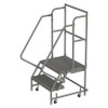 TRI-ARC KDSR102242-D2 ROLLING LADDER 2 STEP STEEL SERRATED