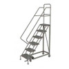TRI-ARC KDEC106162 ROLLING LADDER 6 STEP STEEL SERRATED