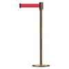 TENSABARRIER 890U-2P-2P-2P-STD-NO-R5X-C BARRIER POST W/ BELT STAINLESS STEEL RED