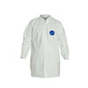 DUPONT TY216SWH5X003000 TYVEK LAB COAT SNAP FRONT 5 2 POCKETS 5X