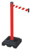 RETRACTA-BELT 302PRD-RWD BELT BARRIER RECYCLED RUBBER PVC 40IN.