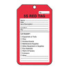 ACCUFORM SIGNS MMT105CTP SAFETY TAG CARDSTOCK BLACK/RED PK25