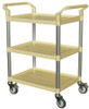 GRAINGER GLOBAL SOURCING 35KT24 UTILITY CART BEIGE 38-1/4 IN.H