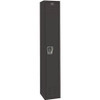 HALLOWELL U1282-1A-ME BLACK TIE LOCKER BLACK12INWX18INDX72INH