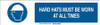 BRADY SPC ABSORBENTS 140828 SLIDER INSERT ALUM HRD HATS MUST BE WORN