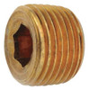 GRAINGER GLOBAL SOURCING 706115-04 COUNTER SUNK PLUG BRASS 1/4 IN.