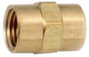 GRAINGER GLOBAL SOURCING 706103-04 COUPLING, BRASS, 1/4 IN PIPE SIZE, FNPT