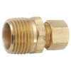 GRAINGER GLOBAL SOURCING 700068-0608 CONNECTOR LL BRASS COMPXM 3/8INX1/2IN