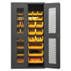 DURHAM MFG CO EMDC-361872-30B-95 STORAGECABINT VENT 14GA 30BINS YEL 18IND