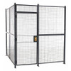 WIRECRAFTERS 810103 WOVEN PARTITION CAGE 8 FT 6INW 3 SIDED