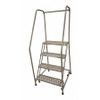 COTTERMAN 1004R3232A1E10B4C1P6 ROLLING LADDER STEEL 70IN. H. GRAY