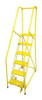 COTTERMAN 1006R1824A1E10B4C2P6 ROLLING LADDER STEEL 90IN. H. YELLOW