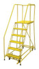 COTTERMAN 1006R2630A6E30B4C2P6 ROLLING LADDER STEEL 90IN. H. YELLOW