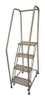 COTTERMAN 1504R1820A6E10B3C1P6 ROLLING LADDER STEEL 70IN. H. GRAY