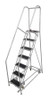 COTTERMAN 1007R2630A6E20B4AC1P6 ROLLING LADDER STEEL 100IN. H. GRAY