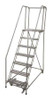 COTTERMAN 1507R3232A3E20B4W4C1P6 ROLLING LADDER STEEL 100IN. H. GRAY