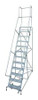 COTTERMAN 1512R2632A1E30B4W5C1P3 ROLLING LADDER STEEL 162IN. H. GRAY