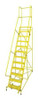 COTTERMAN 1512R2632A1E30B4W4C2P3 ROLLING LADDER STEEL 162IN. H. YELLOW