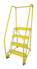 COTTERMAN 4TR18A6E10B8C2P6 ROLLING LADDER STEEL 70IN. H. YELLOW