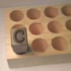 YOUNG BROS. STAMP WORKS, INC. YOU-05274-C HAND STAMP LETTER C 3/16IN REVERSED