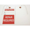 BADGER TAG & LABEL CORP 130 REPAIREDTAG,2-7/8 IN W X 5-3/4 IN H,PK25