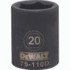 DEWALT TOOLS DWMT75110OSP DWMT 6PT 1/2IN DR IM SKT 20 MM