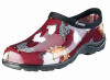 PRINCIPLE PLASTICS 5116CBR09 SHOE WOMEN WATERPROOF RED SZ 9